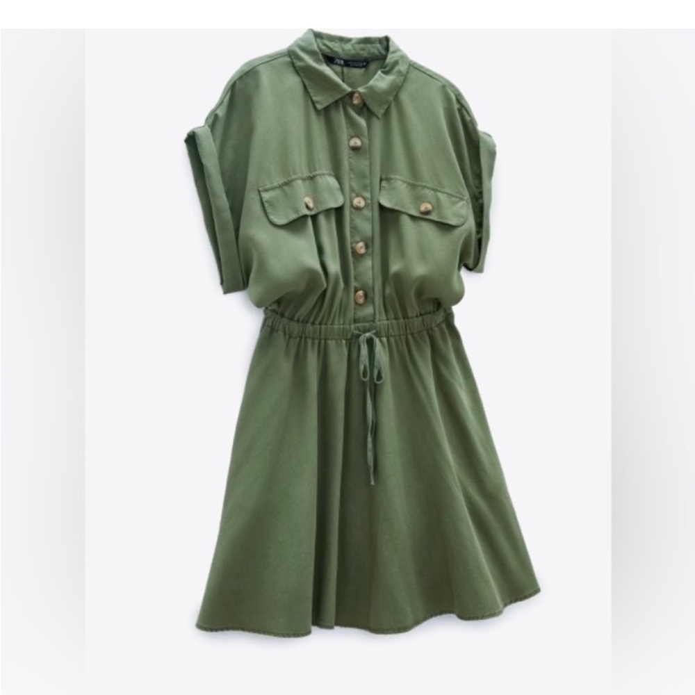 Zara Women’s Cargo Shirt Dress BNWT